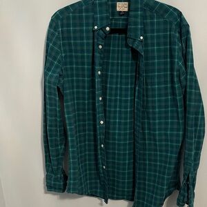 J. Crew Green Plaid Casual Shirt